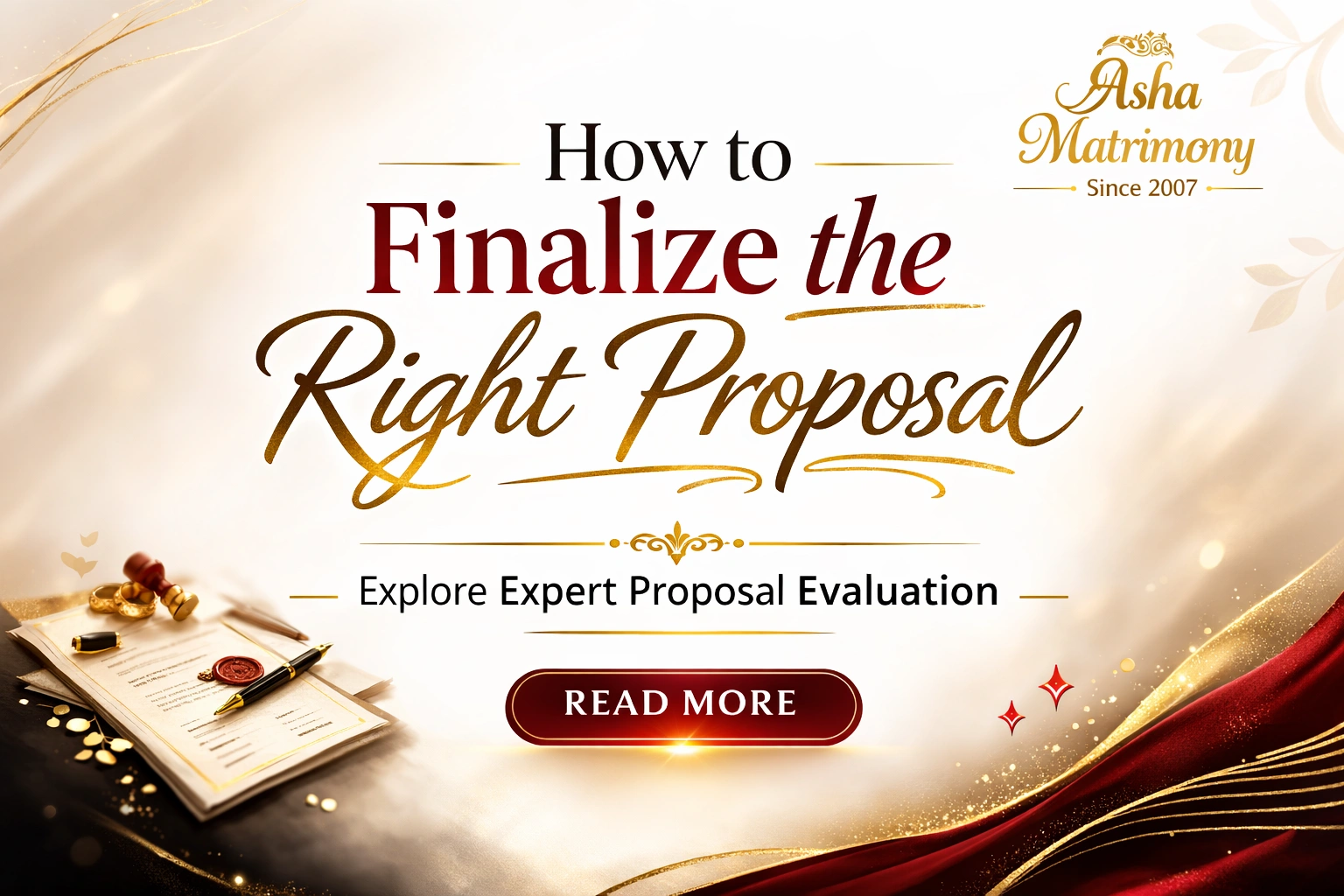 How to Finalize Marriage Proposal
